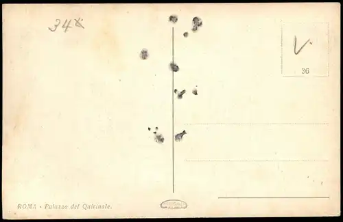 Cartoline Rom Roma Palazzo del Quirinale mit Denkmal 1920
