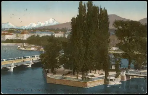 Ansichtskarte Genf Genève Panorama-Ansicht Stadt Teilansicht 1910