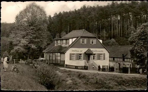 Ansichtskarte Bad Klosterlausnitz Waldhaus Meuschkensmühl im Mühltal 1961