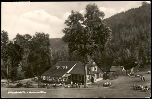 Ansichtskarte Stützerbach Umland-Ansicht mit Massenmühle 1957