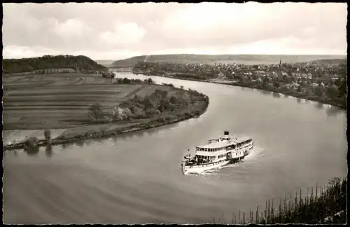 Ansichtskarte Kirchheim am Neckar Dampfer, Stadt - Fotomontage 1965