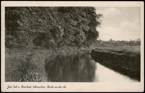 Ansichtskarte Bad Schwartau Partie an der Au 1952