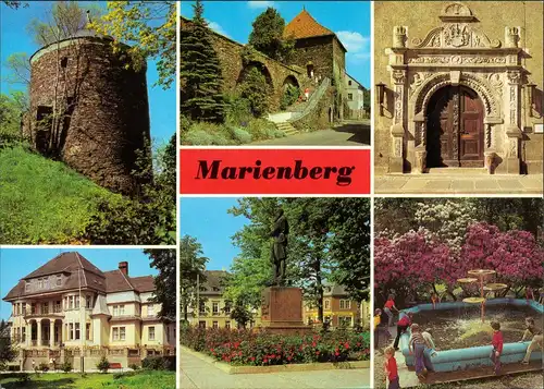 Marienberg im Erzgebirge Renaissanceportal des Rathauses, Pionierhaus 1980/1987