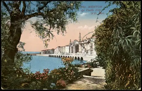 CPA Menton Mentoun/ Mentone La Vieille Ville 1913