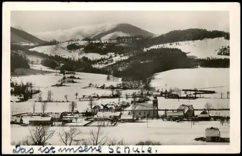 Postcard Ostrawitz Ostravice Stadt im Winter - Mährisch-Schlesien 1931