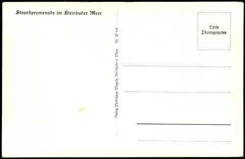 Ansichtskarte Wunstorf Strandpromenade 1936