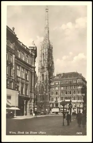 Ansichtskarte Wien Stock im Eisen-Platz 1940