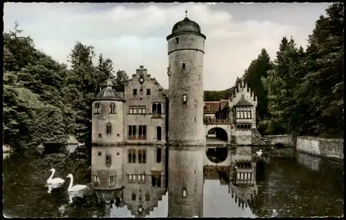 Ansichtskarte Mespelbrunn Wasserschloss 1959