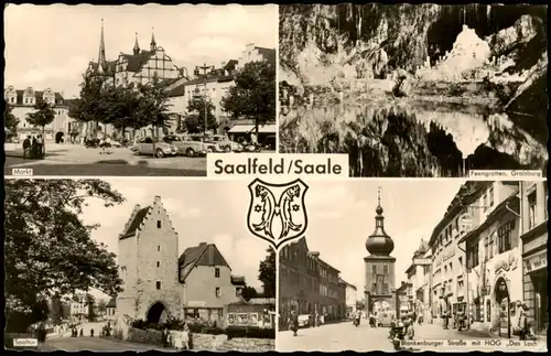 Saalfeld (Saale) Markt, Saaltor, Feengrotten, Blankenburger Str 1959