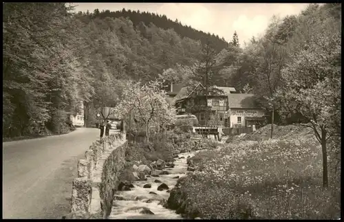 Ansichtskarte Trusetal HO-Gaststätte zumTrusetaler Wasserfall 1960