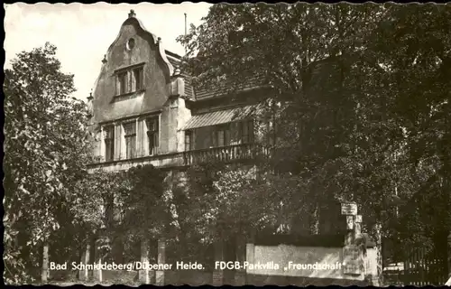 Bad Schmiedeberg Dübener Heide FDGB-Parkvilla Freundschaft 1966