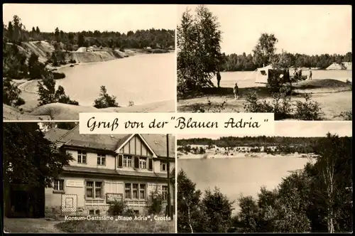 Adolfshütte-Großdubrau Wulka Dubrawa Gruß von der Blauen Adria  Kr Bautzen 1963