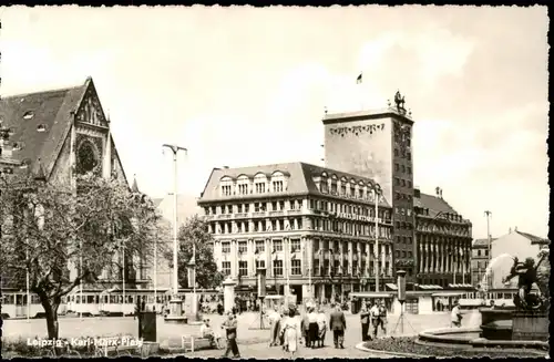 Ansichtskarte Leipzig Karl-Marx-Platz 1962