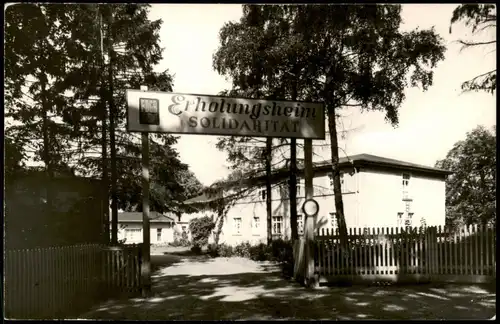 Zechlinerhütte/Mark-Rheinsberg Zufahrt zum FDGB Ferienheim Solidarität 1965