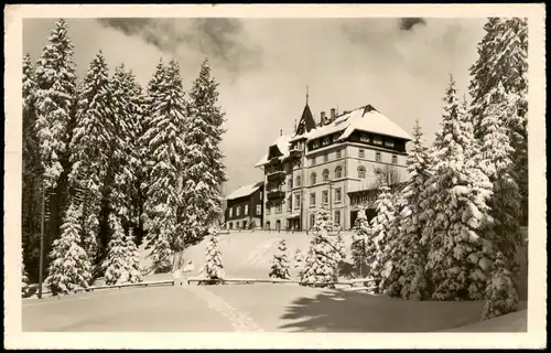 Ansichtskarte Todtnau Waldhotel am Notschrei im Winter 1963