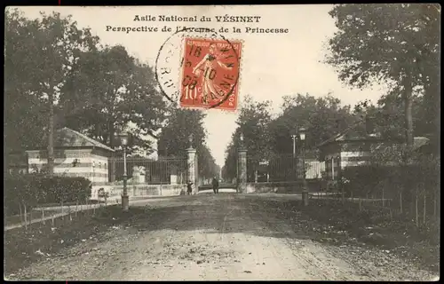 CPA Le Vésinet Perspective de l Avenue de la Princesse 1908