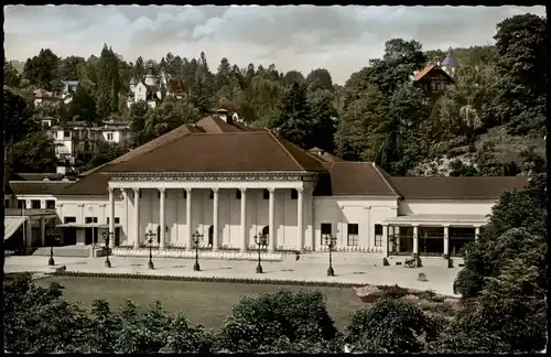 Ansichtskarte Baden-Baden Kurhaus, colorierte Fotokarte 1961