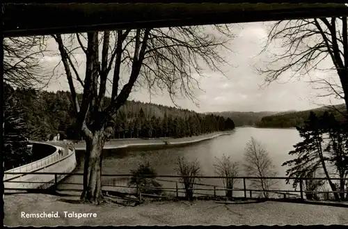 Ansichtskarte Remscheid Eschbachtalsperre/Remscheider Talsperre Fotokarte 1962