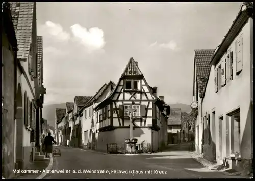 Maikammer Alsterweiler a. d. Weinstraße, Fachwerkhaus mit Kreuz 1967