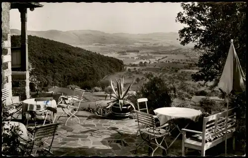 Ansichtskarte Lindenfels (Bergstraße) Haus Luginsland - Weinklause 1961