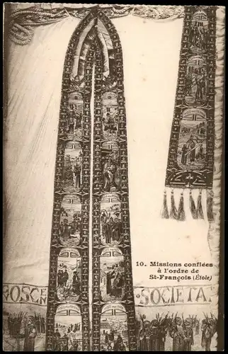 10. Missions confiées à l'ordre de St-François (Étole) Frankreich France 1915