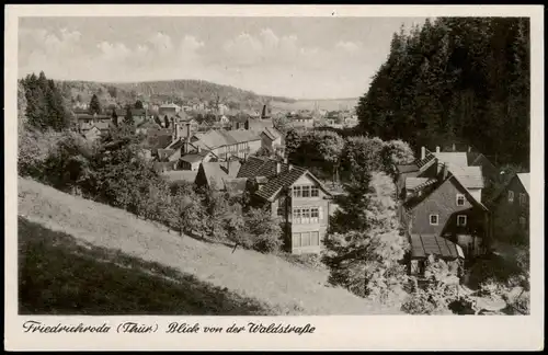 Ansichtskarte Friedrichroda Panorama-Ansicht Blick von der Waldstraße 1959