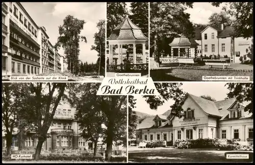 Ansichtskarte Bad Berka DDR Mehrbild-AK mit Orts- und Stadtteilansichten 1962