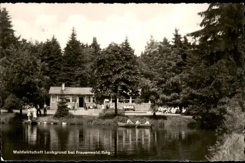 Ansichtskarte Frauenwald Waldwirtschaft Lenkgrund bei Frauenwald Rstg. 1958