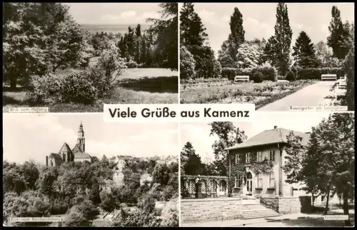 Kamenz Kamjenc Hutberg, Rosengarten, Kirche, Lessinghaus 1959/1964