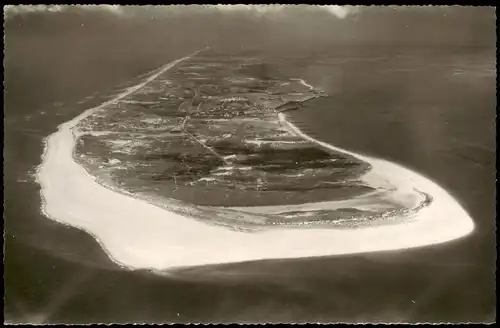 Ansichtskarte Insel Sylt Luftbild Flugzeugaufnahme Hörnum 1962