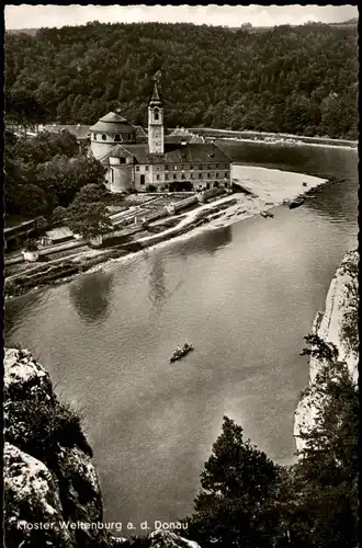 Ansichtskarte Weltenburg-Kelheim Blick auf das Kloster 1964