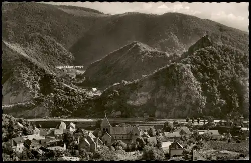 Ansichtskarte Altenahr Stadt und Jugendherberge 1958