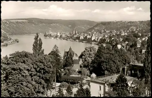 Ansichtskarte Boppard Blick auf die Stadt 1954