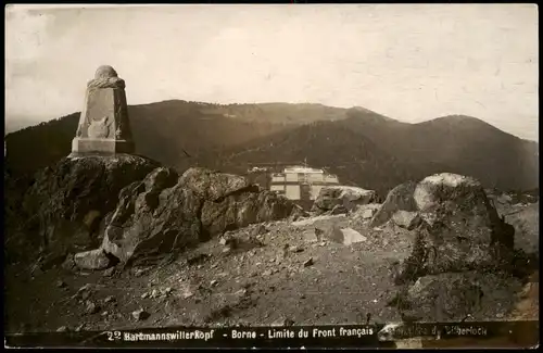 Hartmannsweiler Hartmannswiller Monument National - Limite du Front Fotokarte 1937 Privatfoto