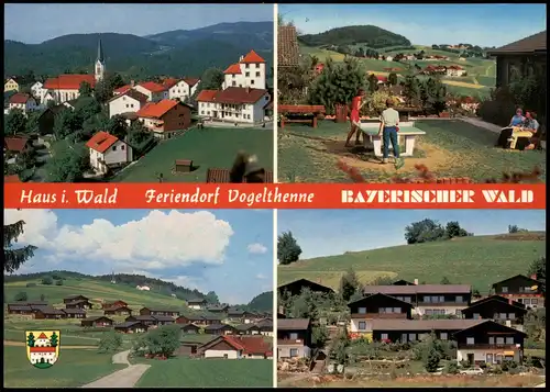 .Bayern Haus i. Wald Feriendorf Vogelthenne BAYER. WALD Mehrbild-AK 1980