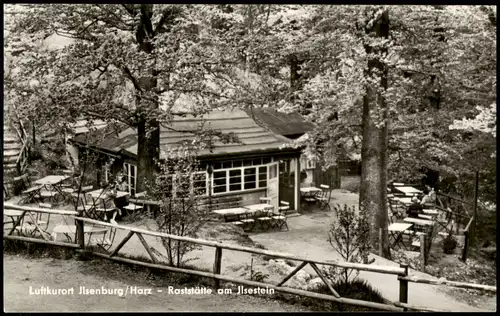 Ansichtskarte Ilsenburg (Harz) Raststätte am Jlsestein 1966