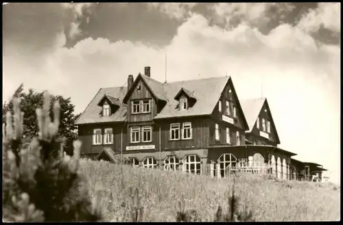Ansichtskarte Brotterode Großer Inselsberg Thüringer Wald HO-Hotel 1958