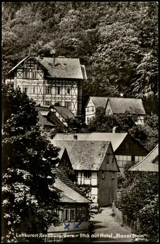 Ansichtskarte Ilsenburg (Harz) Blick auf Hotel Blauer Stein 1957