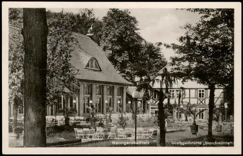 Ansichtskarte Wernigerode Konsum-Gastgaststätte Storchmühle 1960