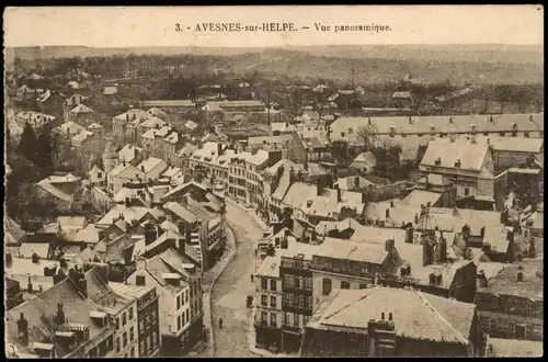 CPA Avesnes-sur-Helpe Vue panoramique; Orts-Panorama 1921