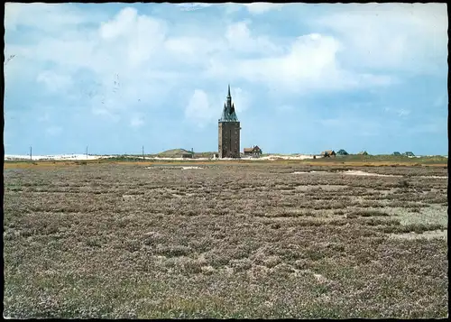 Ansichtskarte Wangerooge Blick über das Vogelschutzgebiet zum Westturm 1978