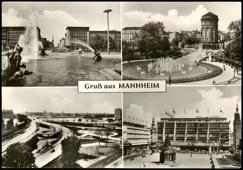 Ansichtskarte Mannheim 4 Bild: Planken, Stadtansichten 1960