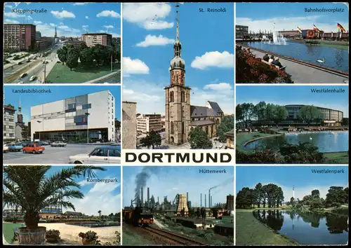 Ansichtskarte Dortmund Kleppingstraße, Bahnhofsvorplatz, Westfalenhalle 1983
