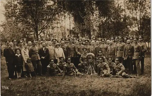 Ansichtskarte  Militär/Propaganda 1.WK (Erster Weltkrieg) Gruppe Kapelle 1915
