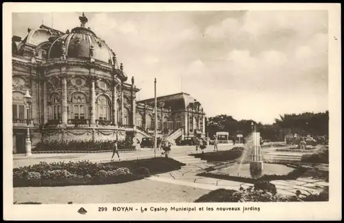 CPA Royan Le Casino Municipal et les nouveaux 1928