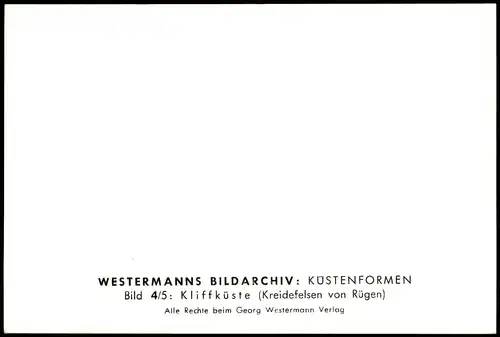 .Mecklenburg-Vorpommern Kliffküste (Kreidefelsen von Rügen) 1960