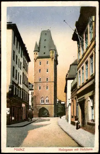 Ansichtskarte Mainz Holzgasse 1923