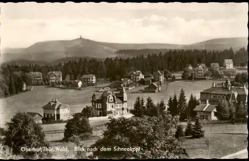 Ansichtskarte Oberhof (Thüringen) Blick nach dem Schneekopf 1959