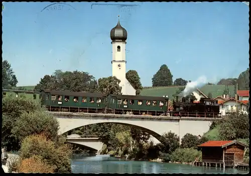 Ansichtskarte Rottach-Egern Historischer Dampfzug Schaftlach - Tegernsee 1978