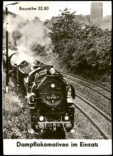 Sammelkarte  Dampflokomotive im Einsatz 1978
